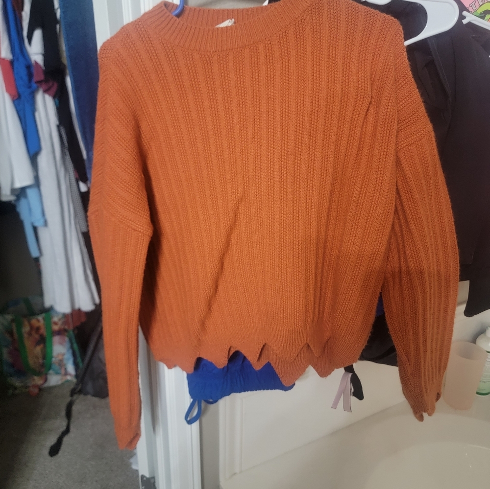 Boutique Orange Sweater